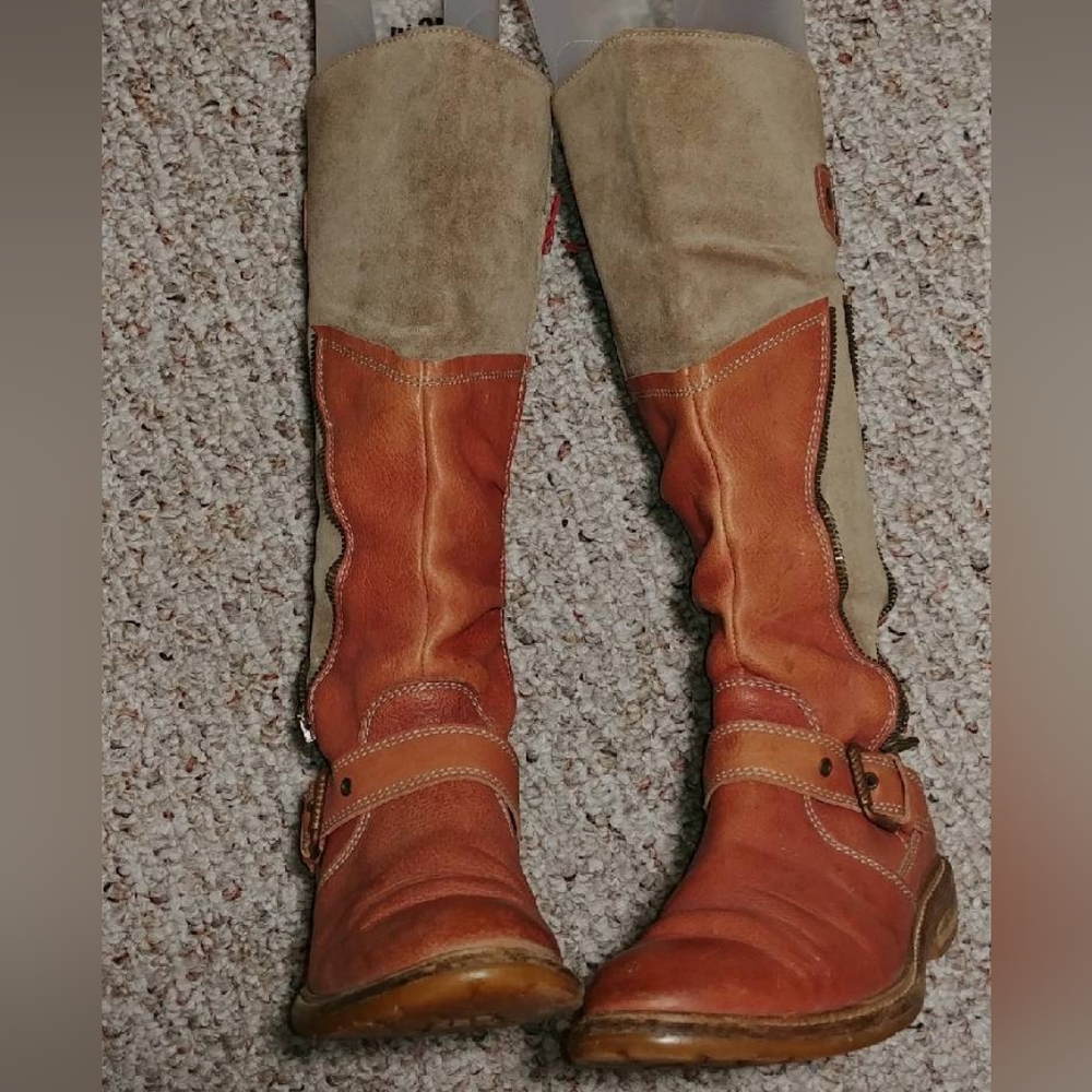 Dkode leather tall boots
